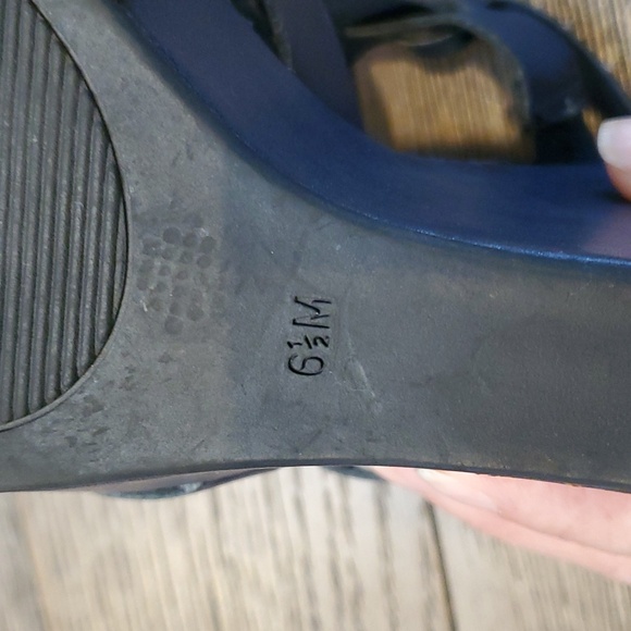 Navi blue Guess platform Sandals - Picture 3 of 9